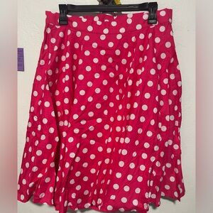 Pink Polka Dot Skirt